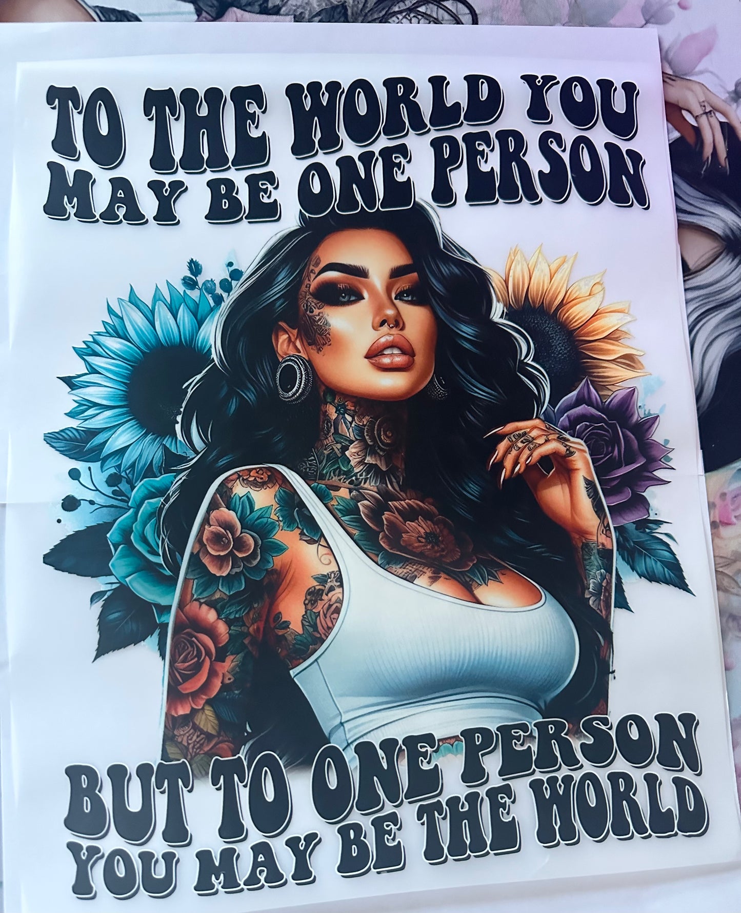 DTF PRINT - TO BE PURCHASED WITH CLOTHING ONLY