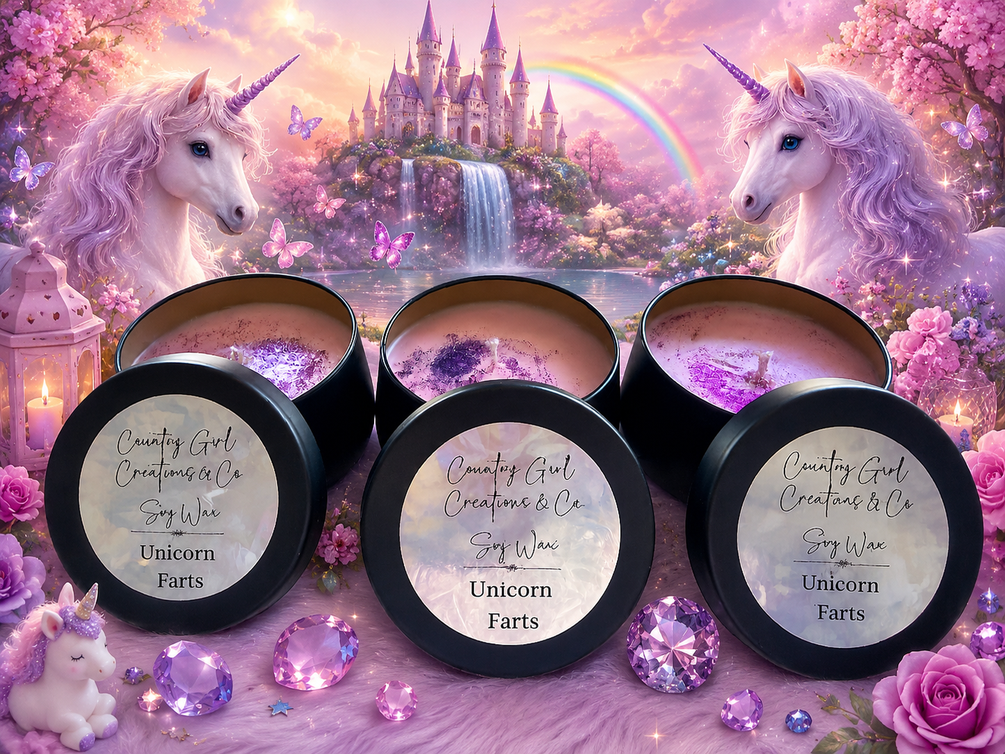 Soy wax Candle Tins